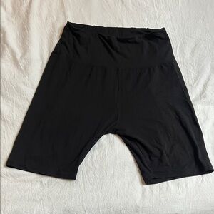 Black High-Waisted Shorts
